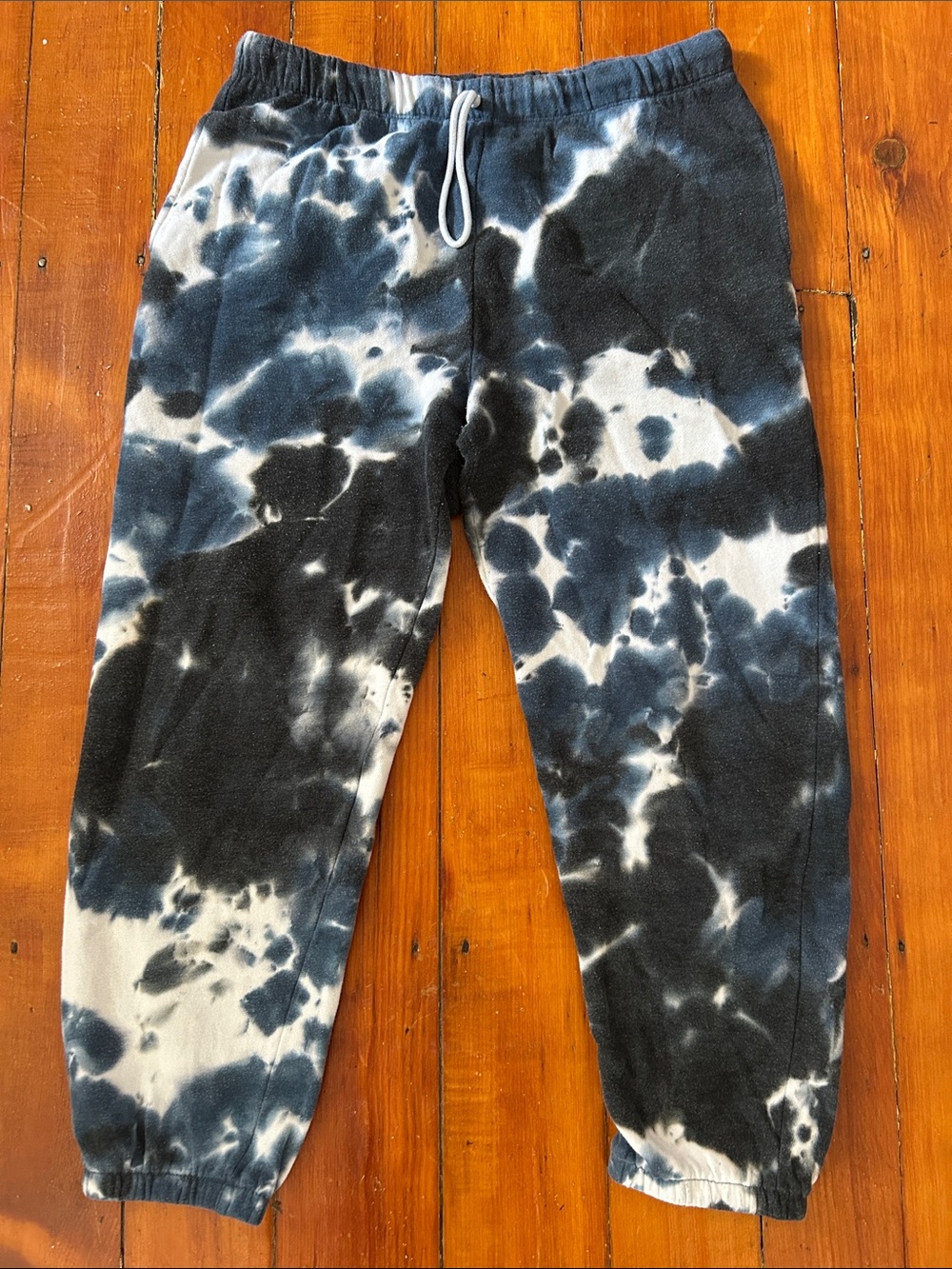 Colsie  jogger sweatpants  tie dye blue black and white Size XL